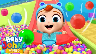 10 Babies On The Slide | Playtime Songs & Nursery Rhymes by Baby John’s World