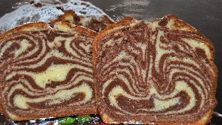 HOMEMADE MARBLE CAKE - ANOTHER CLASSIC, BEAUTIFUL AND TASTY RECIPE!