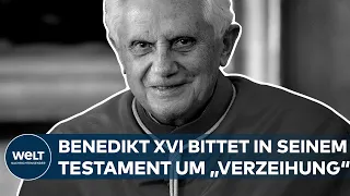 BENEDIKT XVI: Vom Vatikan veröffentlicht! Verstorbener Papst bittet in Testament um "Verzeihung"