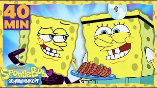 SpongeBob | SpongeBobs lustigste Jobs: 40 MINUTEN lang | SpongeBob Schwammkopf