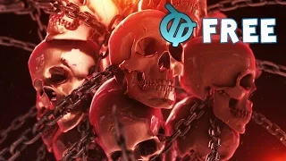 Skulls Halloween Free Video Background 4k