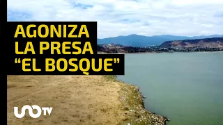 Sequía y basura amenazan la presa “El Bosque”, del Cutzamala