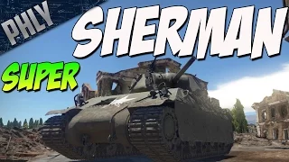 SUPER SHERMAN - T14 American Tank (War Thunder Tanks Gameplay)