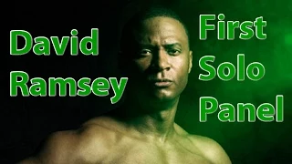 Arrow's David Ramsey Diggle up close 2014 Amell & Barrowman bloopers Olicity Comicon Fan Fest Panel