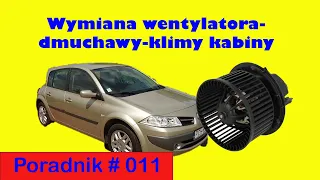 Naprawa wentylatora dmuchawy kabiny Renault Megane 2