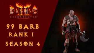 Level 99 HC Whirlwind Barbarian Rank 1 Season 4