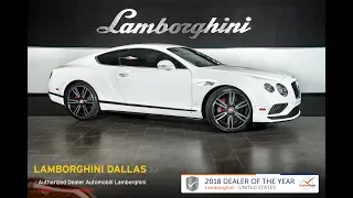 2017 Bentley Continental GT V8 S Glacier White LT1151