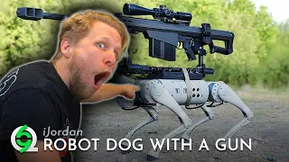 I put a gun on a robot dog | Quin69 Reacts