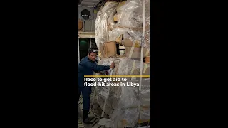 Race to get aid to flood-hit areas in Libya | AJ #shorts