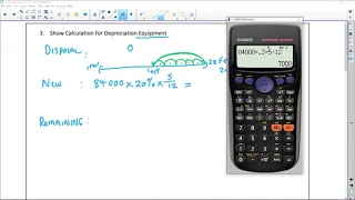 Accounting 2020:  Asset Depreciation (Equipment)