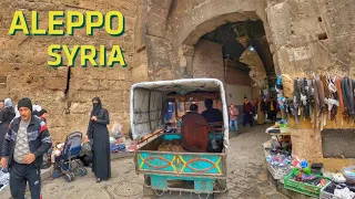 حلب ، المشي من باب أنطاكية إلى قلعة حلب [4k ، 60 fps] | Old Aleppo