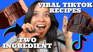 Testing VIRAL 2-Ingredient TikTok Recipes | Part 1 | CHOCOLATE edition!