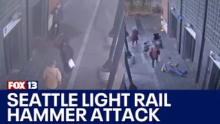 New video shows September light rail hammer attack | FOX 13 Seattle