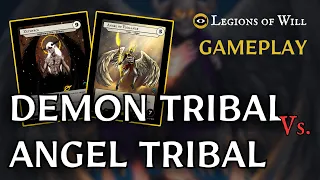 Legions of Will Gameplay | Demon Tribal vs Angel Tribal | How to Play