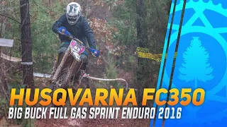 Big Buck Blitz: Thad Duvall Rips on Husqvarna FC350 at the Sprint Enduro Finale! 🌳🔥💨