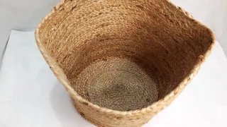 Jute Basket Plain, 12 inches