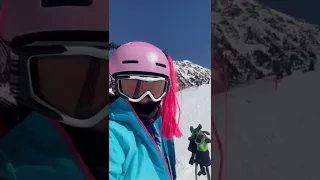 Ski resort Shymbulak. Almaty. Горнолыжный курорт Шымбулак. 31 марта 2022. Казахстан. Алматы