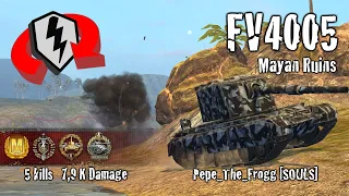 WoT Blitz FV4005 - 5 Kills 7,9k Damage Replay