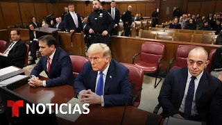 El juez examina si Trump violó la orden mordaza, en el día 6 del juicio en Manhattan