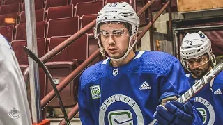 Quinn Hughes at Canucks Prospect Camp