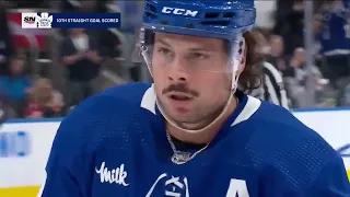 Auston Matthews 15th of the Season vs Calgary Flames w/Joe Bowen (10/12/2022)