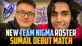 NEW TEAM NIGMA ROSTER WITH SUMAIL OFFICIAL DEBUT MATCH