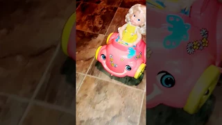 1969 Mattel Baby Go Bye Bye in her Bumpety Buggy