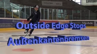 Eishockey: bremsen mit der Außenkante/ Outside Edge Stops