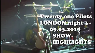 Twenty one Pilots LONDON night 3 - 09.03.2019 SHOW HIGHLIGHTS