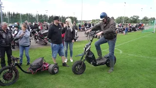 Tēvocis Žoriks Motofestivālā, Latvijā ražots elektro apvidus elektro skrejritens