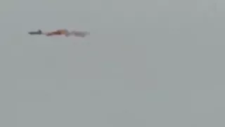 MOMENT WHERE SU-25 HUNTING Russian is hit by Rebel Missile