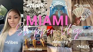 MIAMI STRIPPER VLOG: Bag Secured ♡ New Club, I worked for 12 hours straight! Day and Night Shifts ヅ