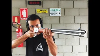 Tiro a 100 metros com a Carabina Puma calibre .357 Magnum