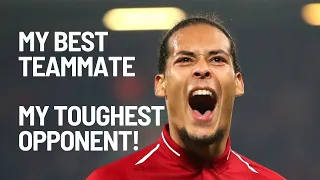 Van Dijk reveals: Best teammate, Toughest opponent! #football #soccer #messi #premierleague