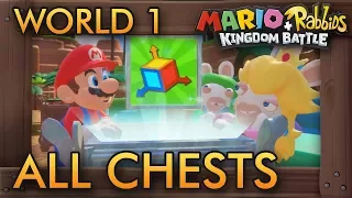 Mario + Rabbids Kingdom Battle - All Chest Locations  (World 1)