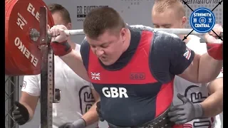 Luke Richardson - 1010.5 kg @ 21 y/o  - EPF Classic Championships 2018 - 1st Place 120+ Jr