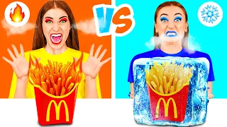 Hot vs Cold Food Challenge by PaRaRa