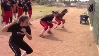 Emily Burrow on SoCal Firecrackers at Firecrackers Softball Skills Clinic with Lauren & Jackie Sweet