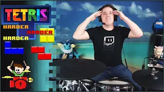 Tetris Theme But It Gets Harder And HARDER On Drums!