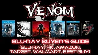 VENOM - 4K/BLURAY UNBOXING - (BLU-RAY, 4K, AMAZON, TARGET, WALMART, BEST BUY) BLURAY BUYERS GUIDE!!