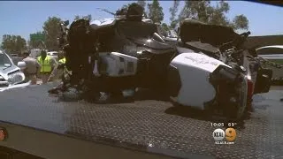 Injured LAPD Motorcycle Officer In Serious But Stable Condition After Crash