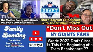 MY MOM MET KAYVON THIBODEAUX !? GIANTS FANS REACT TO THE ENTIRE 7 ROUND NFL 2022 DRAFT