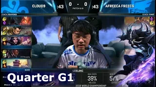 C9 vs AFS Game 1 | Quarter Final S8 LoL Worlds 2018 | Cloud 9 vs Afreeca Freecs G1