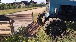 Russian tractor. МТЗ-82 на газ-53