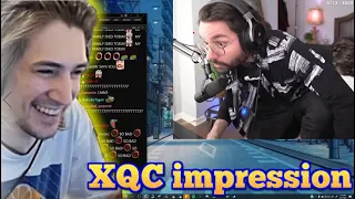 Cyr does HILARIOUS impression of XQC