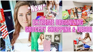 ULTIMATE CLEAN AND ORGANIZE WITH ME GROCERY SHOP & HAUL | SUMMER DECOR 2022 MOBILE HOME LIVING