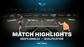 Yoshida Masaki vs Kou Lei  | WTT Contender Doha 2021 | Men's Singles | QUAL Highlights