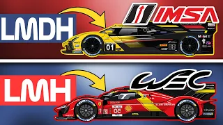 LMH vs LMDh EXPLICADO: 💥 DIFERENCIAS | Le Mans Hypercar vs Le Mans Daytona Hybrid | WEC vs IMSA