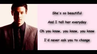 Glee -  Just the way you are testo Lyrics