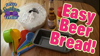 How to Make SIMPLE HOMEMADE BEER BREAD with THREE (3) Ingredients ASMR